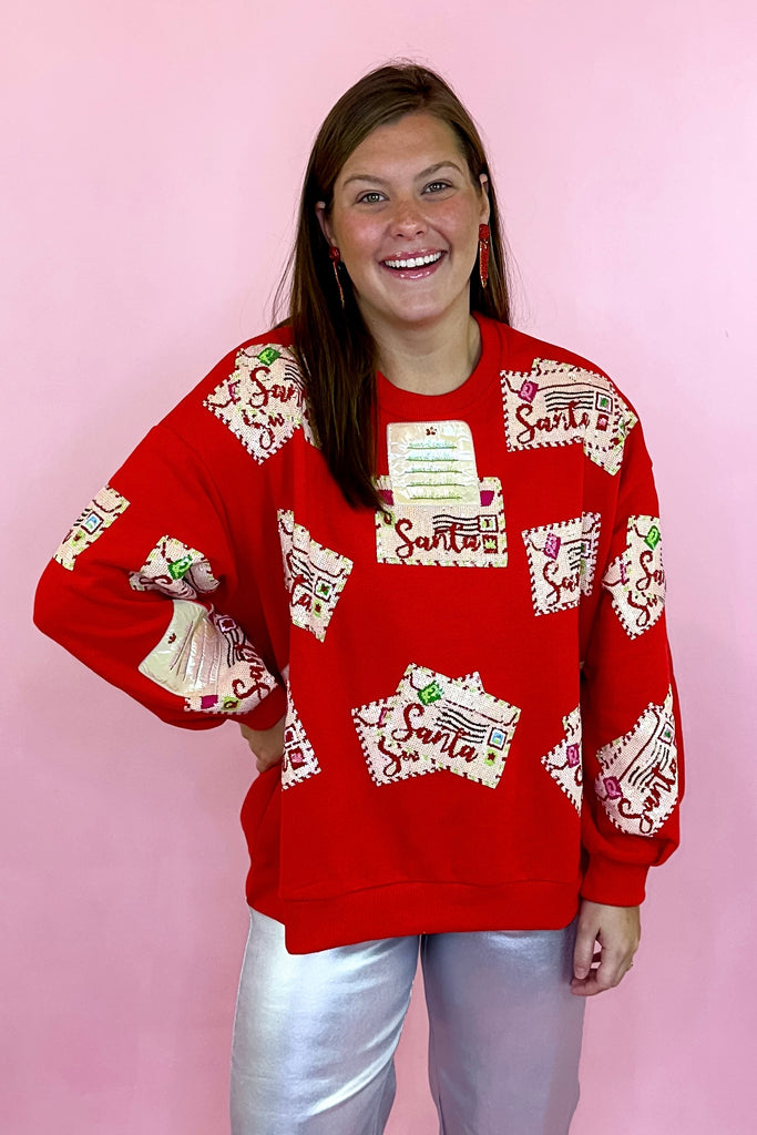 Queen Of Sparkles Letters To Santa Sweatshirt