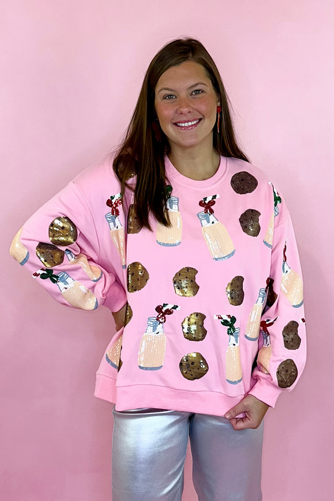 Queen of Sparkles Milk and cookies sweatshirt