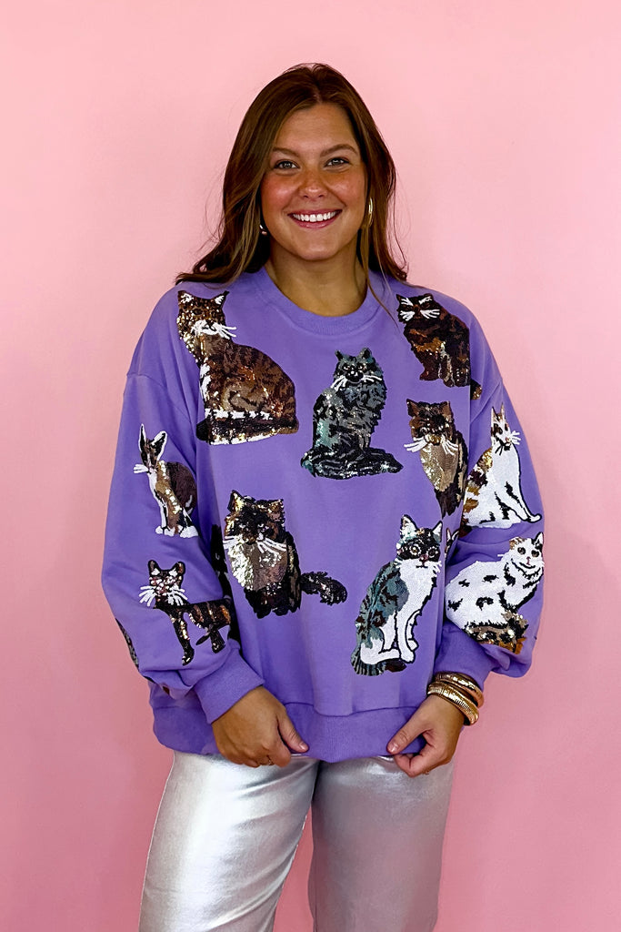 Queen Of Sparkles Cat sweatshirt