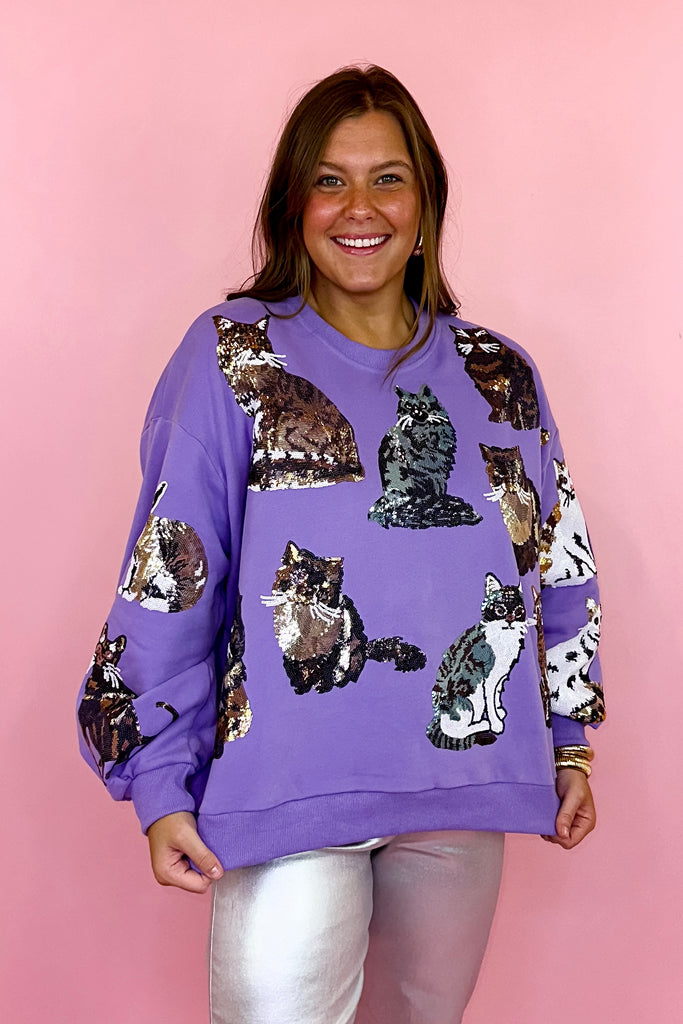 Queen Of Sparkles Cat sweatshirt