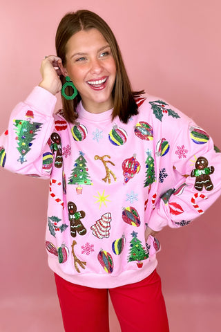 Queen Of Sparkles Christmas Icon Sweatshirt