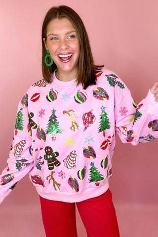 Queen Of Sparkles Christmas Icon Sweatshirt