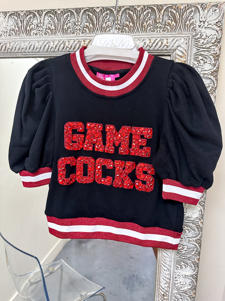 Queen Of Sparkles Gamecocks Poof Sleeve Sweater