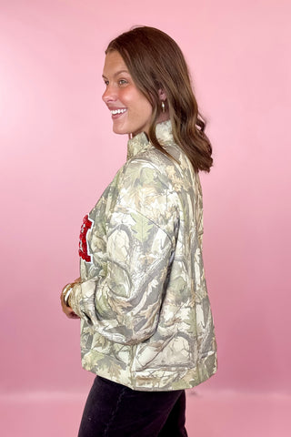 Queen Of Sparkles Licensed BAMA MockNeck Camo Sweatshirt