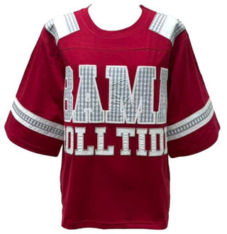 Queen Of Sparkles Licensed BAMA Oversized Gingham Jersey Tee
