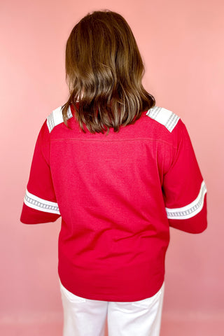 Queen Of Sparkles Licensed BAMA Oversized Gingham Jersey Tee