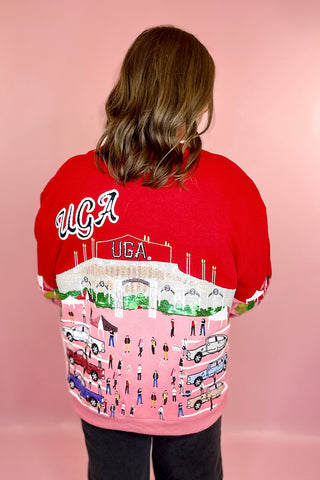 Queen Of Sparkles Licensed UGA Stadium Tailgate Party Sweatshirt