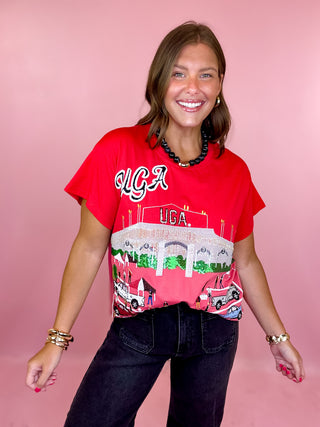 Queen Of Sparkles: Licensed UGA Stadium Tailgate Party Tee