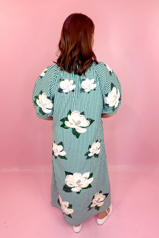 Queen Of Sparkles Magnolia Button Up Midi Dress