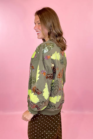Multi Turkey And Leaves Sweatshirt