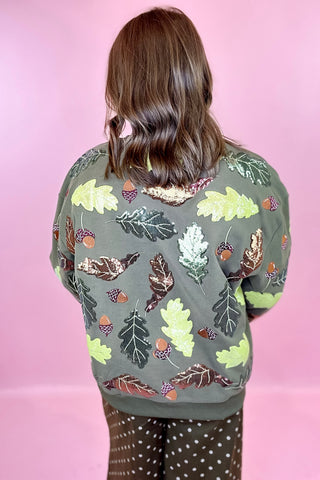 Multi Turkey And Leaves Sweatshirt