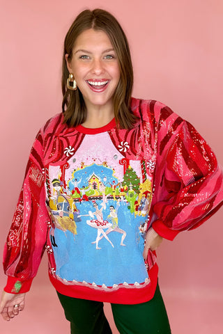Queen Of Sparkles Nutcracker Ballet Stage Scene Sweatshirt