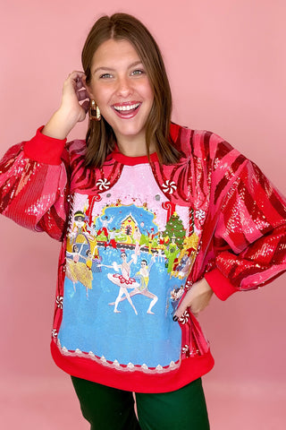 Queen Of Sparkles Nutcracker Ballet Stage Scene Sweatshirt