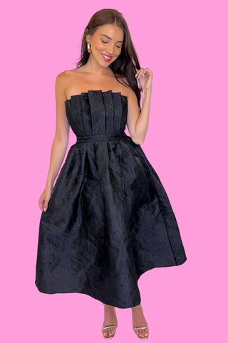 Back To You Strapless Midi Dress