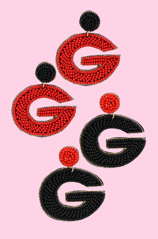 Georgia "G" Beaded Earrings