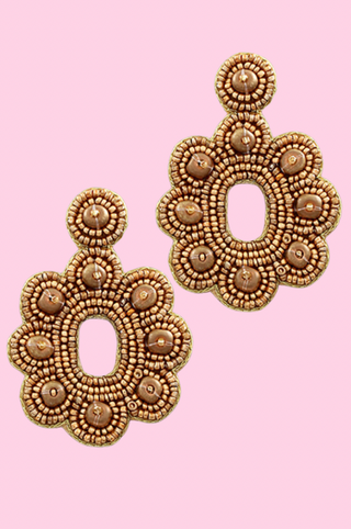 Detailed Delight Beaded Earrings