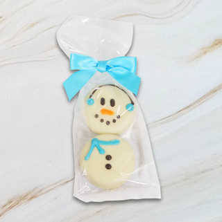 White Chocolate Covered Oreo Snowman