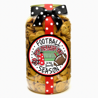 Football Season Chocolate Chip Cookie Gallon Jar