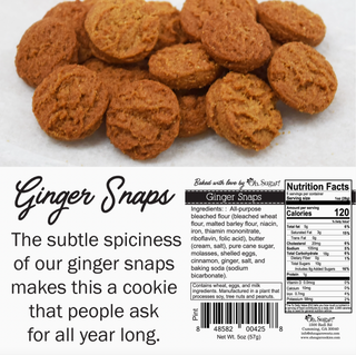 Thanksgiving Ginger Snap Cookie Pint