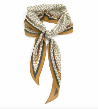 Rhombus Print Diamond Fabric Scarf