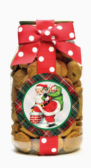 Santa Chocolate Chip Cookie Quart