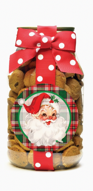 Santa Chocolate Chip Cookie Quart