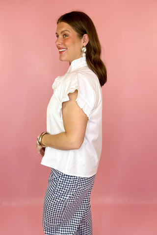 Ruffle Top White