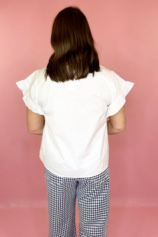 Ruffle Top White