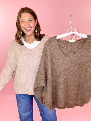 beige oversized sweater