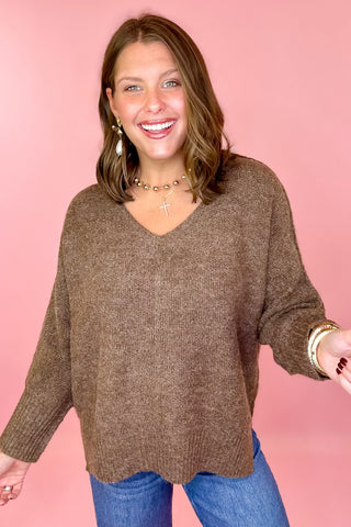 brown oversized sweaters