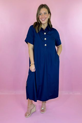 Midi Dress Navy