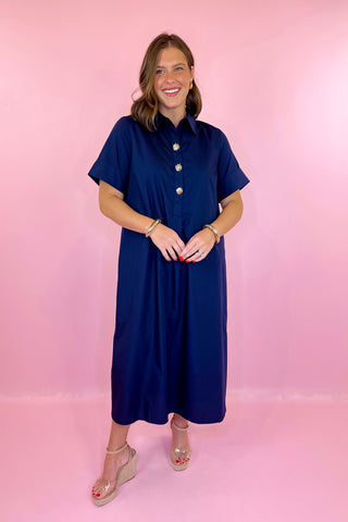  Midi Dress Navy