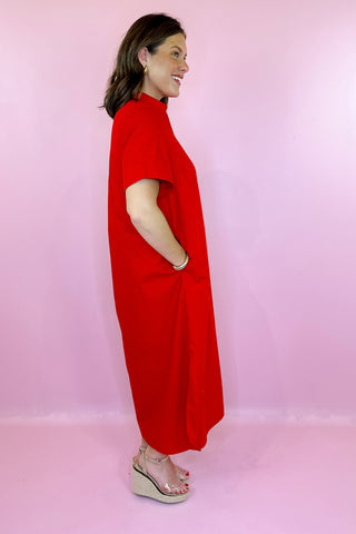 Midi Dress Red
