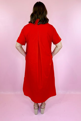 Midi Dress Red