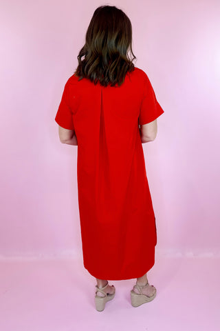Midi Dress Red