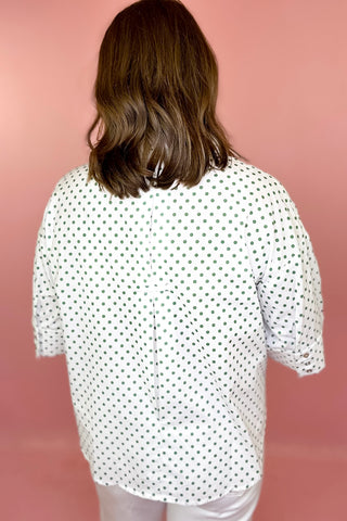 Polka Dot Top Green