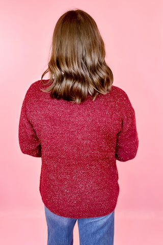 Speaks For Itself Sweater - Burgundy
