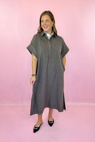 Midi Dress Brown