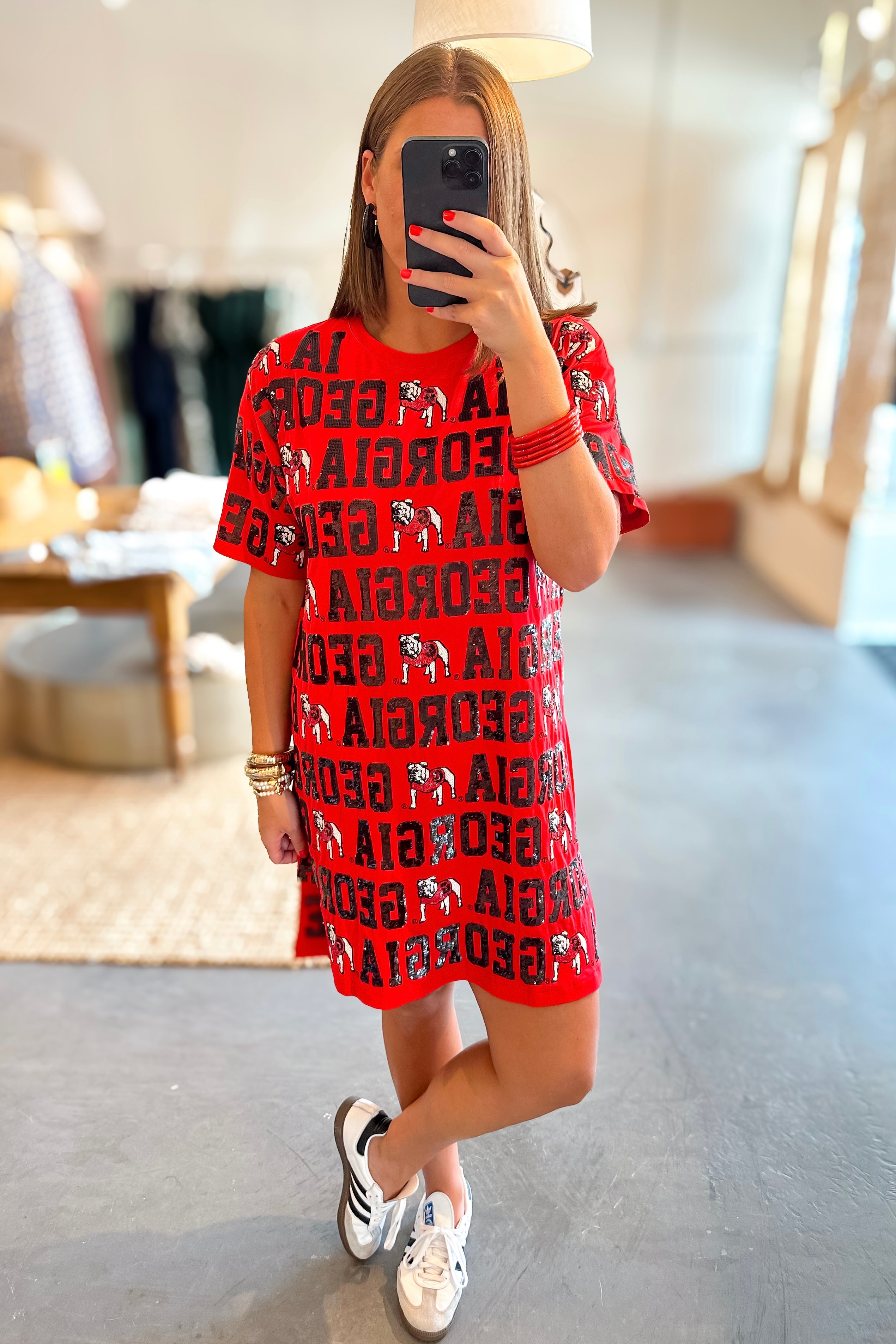 uga sequin dress Queen of Sparkles UGA Georgia Bulldogs Sequin Dress, Size XXL, EUC