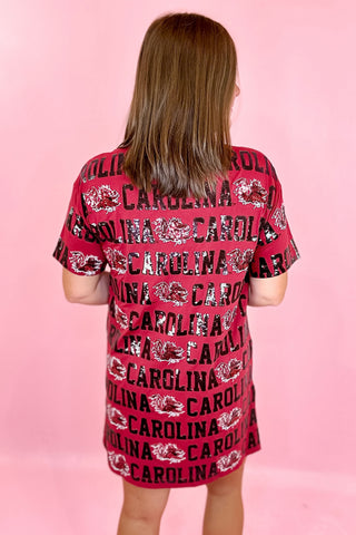 Stewart Simmons USC Sequin Repeat T-shirt Dress