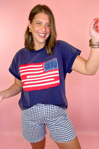 American Flag Top Navy