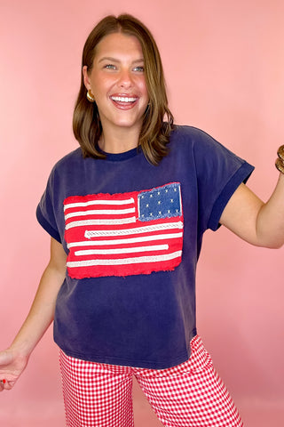  American Flag Top Navy
