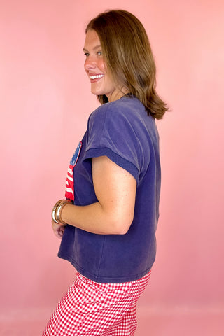American Flag Top Navy