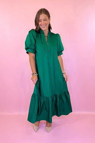 Midi Dress Hunter Green