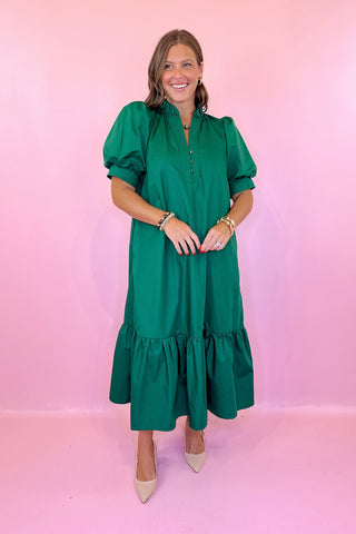 Midi Dress Hunter Green
