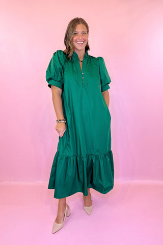 Midi Dress Hunter Green