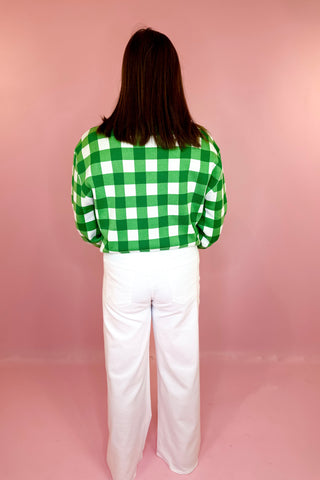 Stretchy Wide Leg Jean White