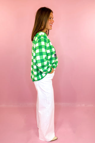 Stretchy Wide Leg Jean White