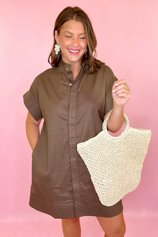  Mini Dress  Brown