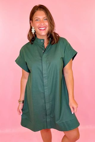  Mini Dress Forest Green